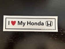 I Love My Honda Bumper Sticker Vinyl Jdm Racing Street 7x2