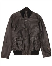 Conbipel Mens Bomber Leather Jacket IT 48 Med...
