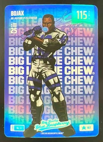 2025 Bo Jackson Battle Arena Big League Chew BoJax Blue Raspberry 115 Pwr #BLC-6