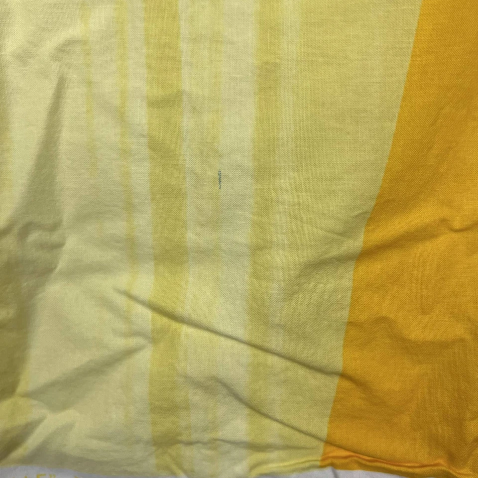 Marimekko Matkalla Maale yellow stripe 100% cotton fabric end of bolt Scandi - Image 4 of 4