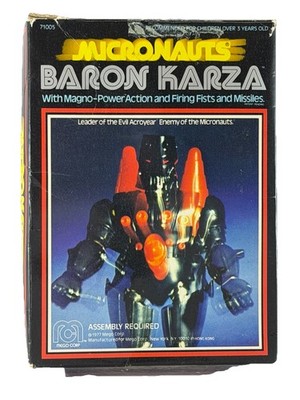 BARON KARZA MICRONAUTI MEGO CORP NO GIG HONG KONG 1977 + ANLEITUNG
