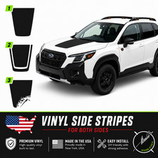 Hood Blackout Racing Stripe Decal Fit Subaru Forester 2017 Up Base Wilderness Hood Blackout Racing Stripe Decal Fit Subaru Forester 2017 Up Base Wilderness