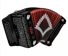 Hohner Hohnica ACES II 34 Button 3 Switches Key of FBE FA Diatonic Accordion