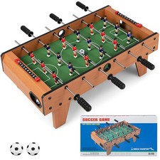 Goplus 27" Foosball Table, Portable Tabletop Soccer Game w/ 2 Footballs 18 ...