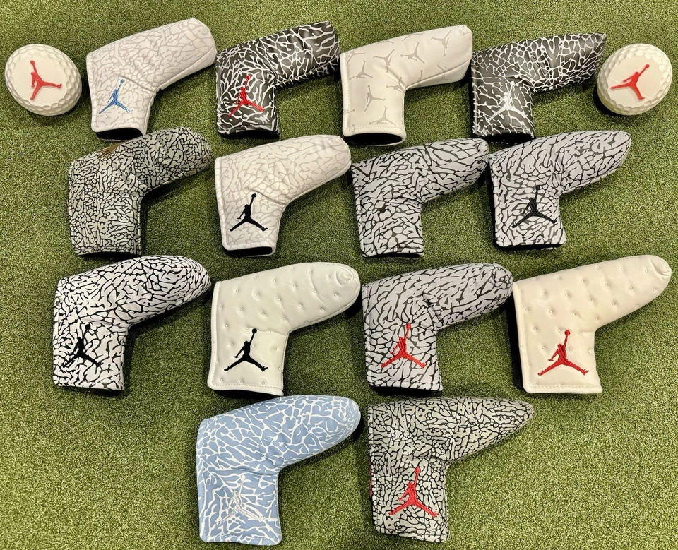 Air Jordan Blade Putter Cover Elephant print Magnetic Upcycled Hand Made - Image 3 of 4