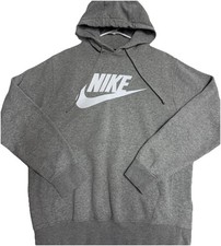 Nike Hoodie Medium Gray Therma Fit Sweatshirt Pullover Training Fleece Mens
