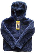 Eddie Bauer Youth Plush Hooded Full Zip High Pile Jacket Kids Boys Girls S - 7/8