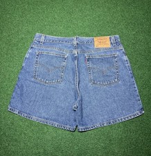 Vintage 90s Levi  s USA Made Guys Fit Medium Wash 38 Waist 6  Denim Shorts