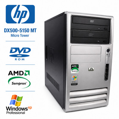 HP dx5150 MT AMD Sempron 3200+ 500GB Windows XP Pro RS232 LPT DOS