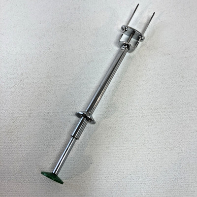 (RefJOH14) Pickle Grabber Gabel mit grünem Boden, Push Action