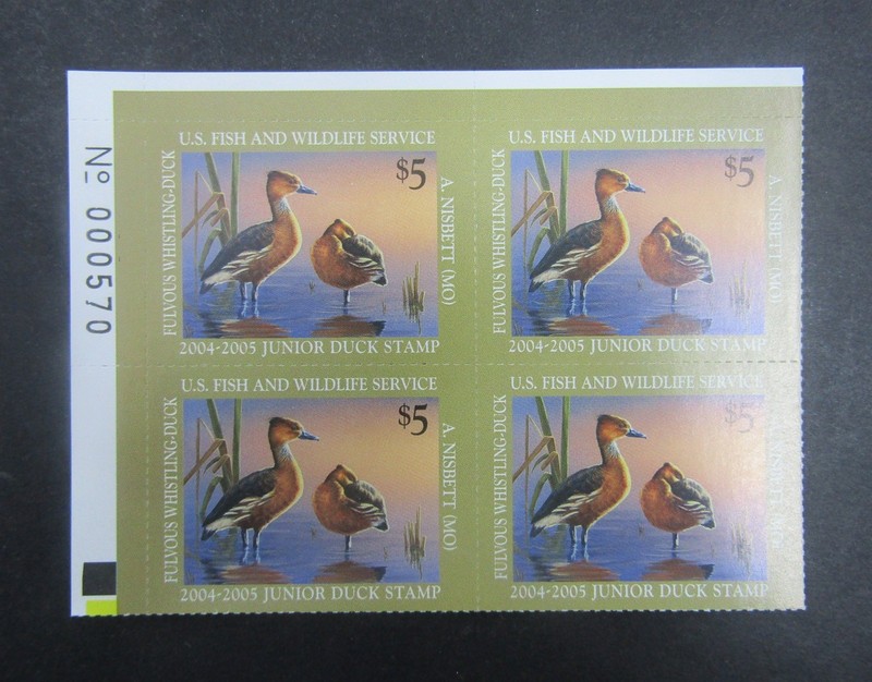 nystamps US Junior Duck Plate Block Stamp # JDS12 Mint OG NH P # Block  L24x3468