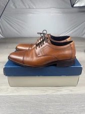 Johnston & Murphy Oxford Leather Shoes Brown Men's Size 11 W Brown Casual Formal