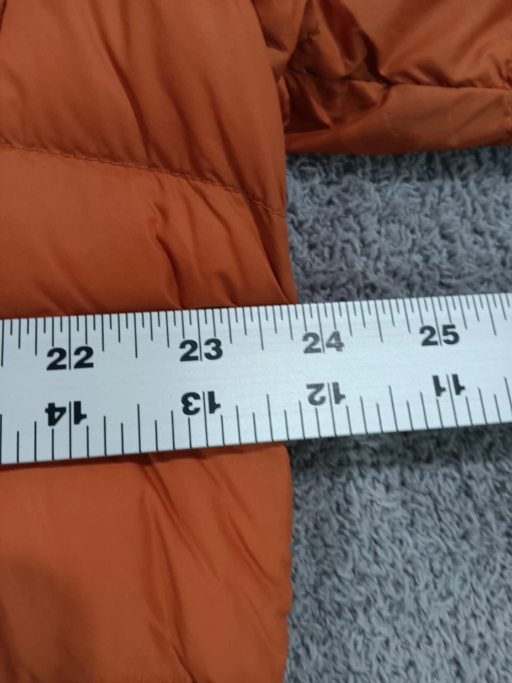 Chaqueta acolchada Hawke & Co Sport para hombre L naranja relleno ligero empaquetable cremallera Foto 4 de 4