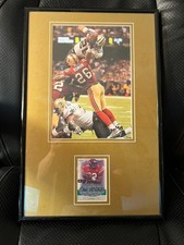 Deuce McAllister Saints Plaque w/Autographed Card