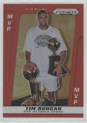 2024-25 Panini Prizm Deca MVP Award Winners Red 63/199 Tim Duncan #300 HOF z6j
