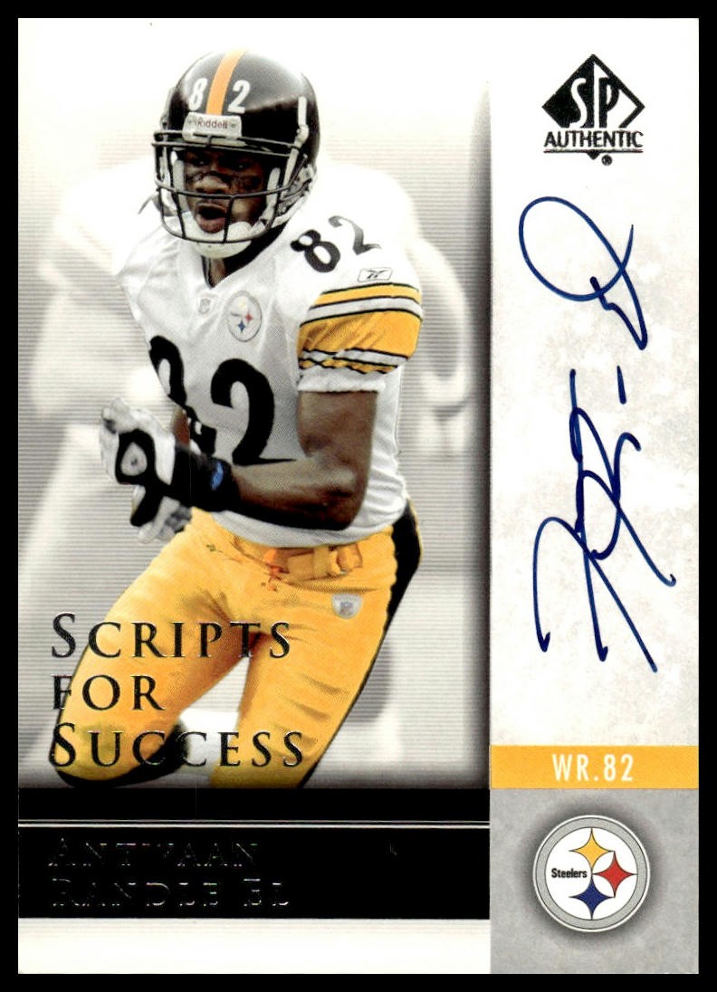 Antwaan Randle El #SS-AR Football Cards 2004 SP Authentic Scripts for Success Autograph trading card — raw and PSA graded price guide