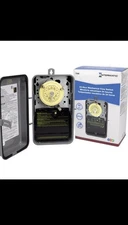 Intermatic T104R 208-277V 24 Hour Mechanical Time Switch - Gray