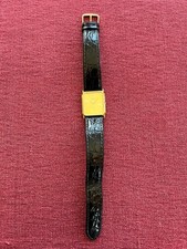 Raymond Weil Geneve Quartz 5600 Gold Electroplated Black Crocodile Band