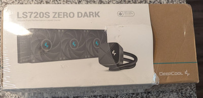 DeepCool LS720S Zero Dark Liquid Cooler 360mm 4th Gen Pump 3100RPM 300W