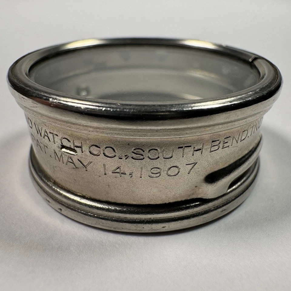 South Bend Watch Co. Contenedor de almacenamiento tamaño 0s 14 de mayo de 1907 Foto 3 de 4