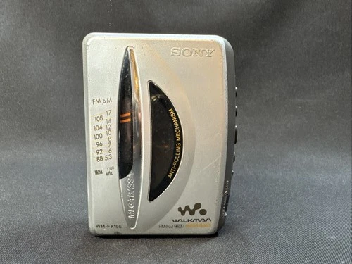 Vintage Sony Walkman WM-FX195 AM/FM Cassette Player PARTS ONLY NEED NEW BELT