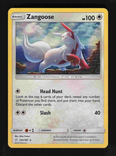 Zangoose - 132/181 - Holo - NM - Team Up - Pokemon