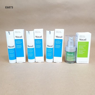 Murad Resurgence Youth Renewal Eye Serum & InvisiScar Treatment Lot of 4