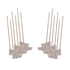 Boardwalk 120C Handle/Deck Mops - White Head/Natural Wood Handle (6/Carton) New