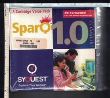 SyQuest SparQ 1.0 3-Pack of Removable Cartridge Drive 1.0GB, NOS New In Package