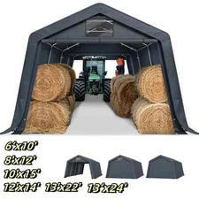 Portable Storage Shed Shelter Carport Outdoor Heavy Duty Car Canopy Tent Garage