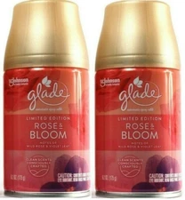(2) SCJohnson Glade Limited Edition Rose & Bloom  Room Deodorizer Refill 6.2 oz