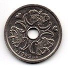 Denmark 1995, Monogram of Margarethe II showing 3 crowns, 2 Kroner, accept offer — photo 1