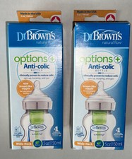 2 NEW DR. BROWN  S DR BROWNS OPTIONS 5 Oz BABY BOTTLES BP