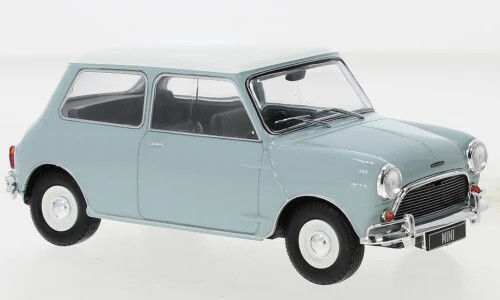 WhiteBox Austin Mini Cooper S Light Blue/White 1965 1:24 - Picture 1 of 1