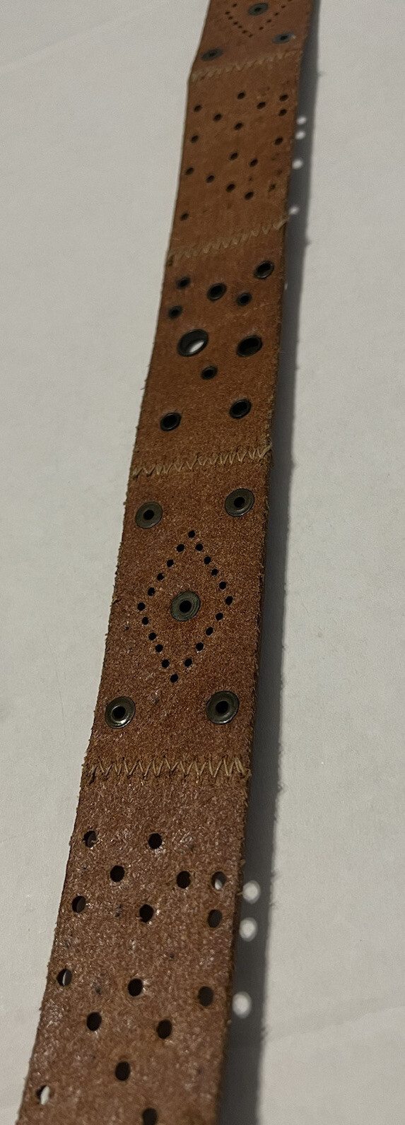 Fossil Studded Leather Patchwork Belt Women’s Siz… - image 16