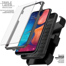 Samsung Galaxy A01 A11 A20 A21 A51 A71 Clip Holster Case Cover SCREEN PROTECTOR