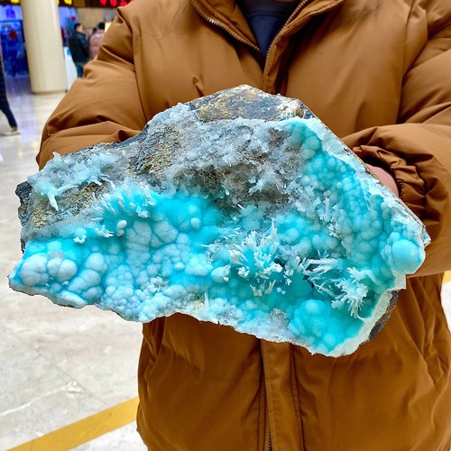 4.42LB sea patterned natural blue textured crystal, Chinese blue Aragon stone - 第 5/13 張圖片