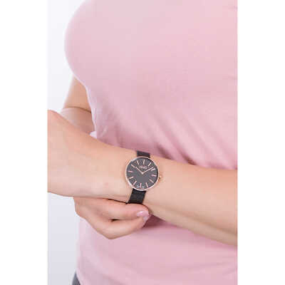 Womens Wristwatch LIU JO LUXURY GLAMOUR GLOBE TLJ1416 Steel Mesh Black Gold  Rose - Main Image