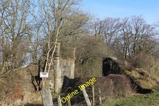 Photo 12x8 Railway bridge remains at Corslet Farm road end Birkenshaw/NS7 c2013