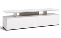 Habitat Floating Top TV Unit - White | Modern Stylish TV Stand Storage Living
