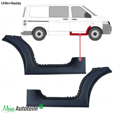 2x Schweller 1/3 Reparaturblech Vorne für VW Transporter Multivan T5 T6 2003- / 