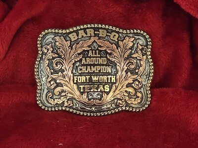 #ad #ad PITMASTER BAR B Q PRO CHAMPION TROPHY BUCKLE☆FORT WORTH TEXAS COOKOUT☆Rare☆X23 $163.00