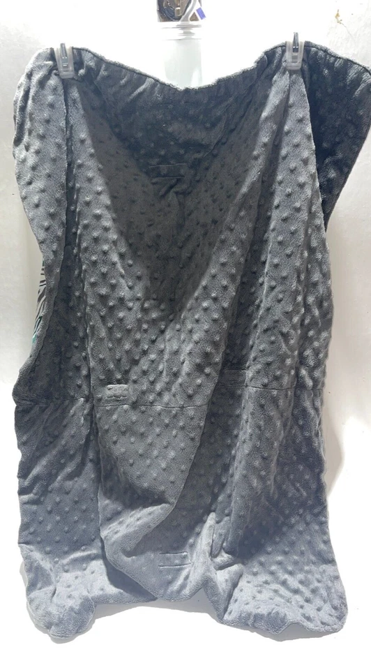 Manta cubierta de asiento de coche gris, verde, + blanco Foto 2 de 3