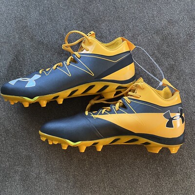 Under Armour Nitro Football Cleats Yellow / Black Mens Size  display picture 3