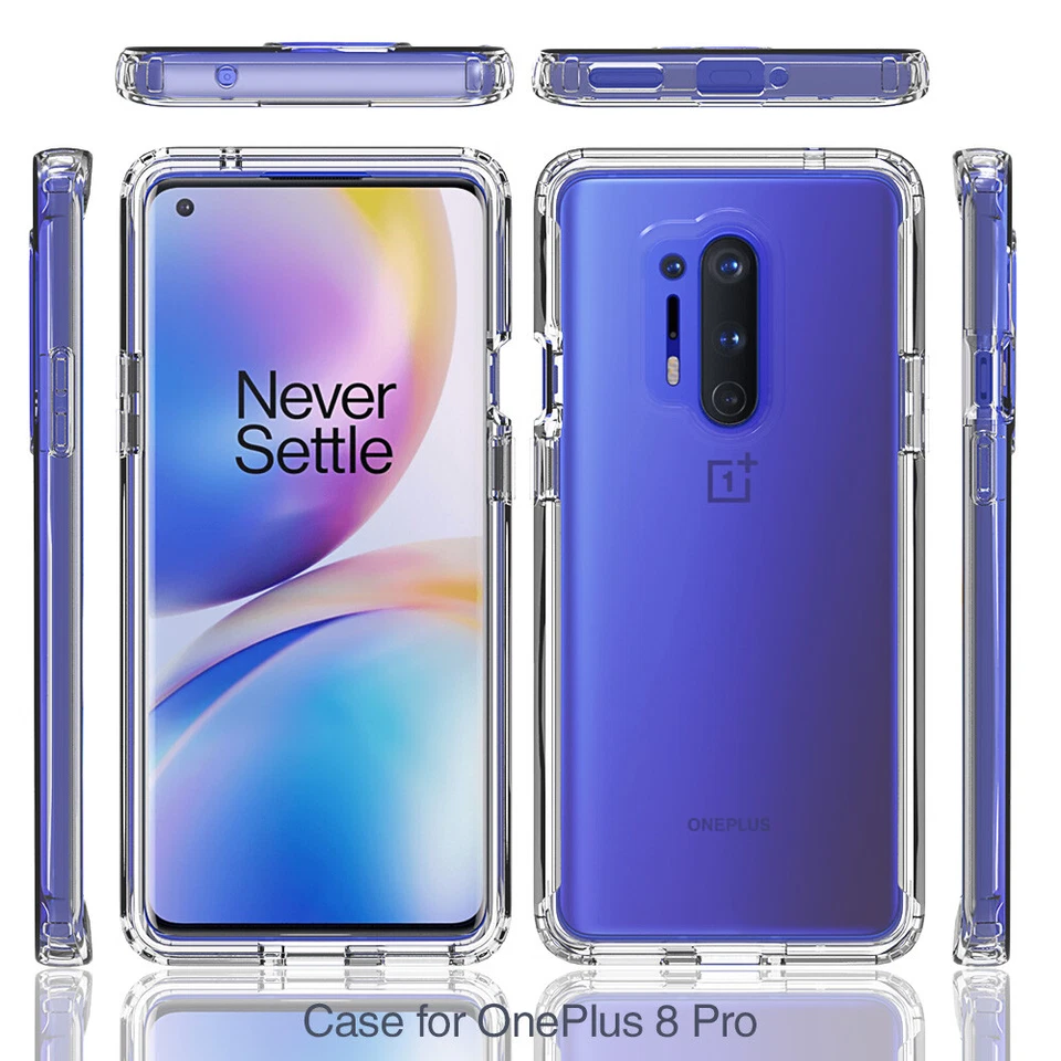 For OnePlus 8 Pro 5G Full-Body Rugged Ultra Transparency Hybrid Protective Case - Image 2 of 4