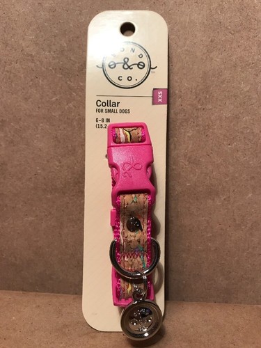 Bond & Co. For Small Dog Collar Adjustable Cork Pink XXS 6-8”