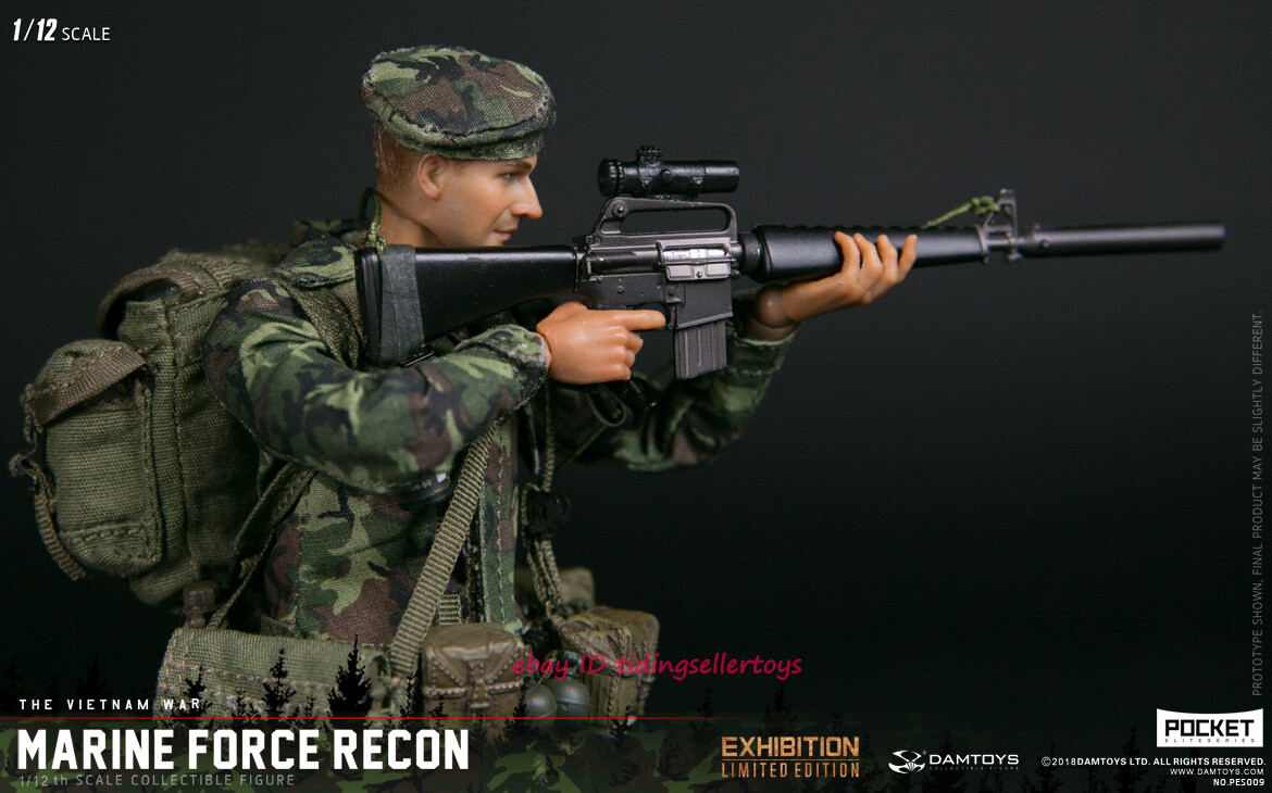 DAMTOYS 1/12 POCKET ELITE SERIES Marine Force Recon in Vietnam NO