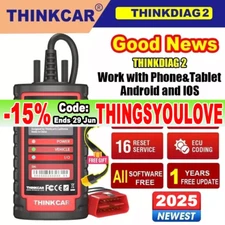 THINKDIAG 2 Bidirectional Diagnostic Tool All Brands Free OBD2 Scanner Coding