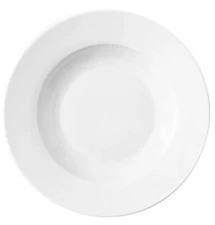 the cellar basics Rim Dinner Bowls - Set of 4 - White Porcelain
