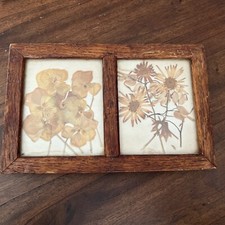 Vintage Pressed Flowers Photo Frame 6 X 9 1/2  